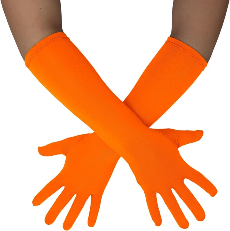 Sheface Men's and Women's 15'' Long Spandex Banquet Party Wedding Gloves - Stretchy Costumes - Image 1